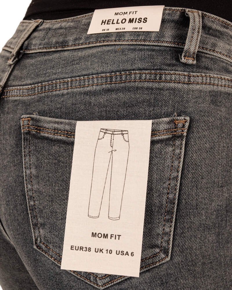 Blue high waist mom jeans van Hello Miss