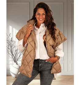 Camel oversized bodywarmer