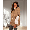 Camel oversized bodywarmer van Trendy ing.