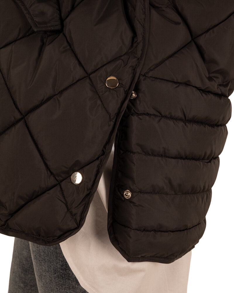 Zwarte oversized bodywarmer van Trendy ing.
