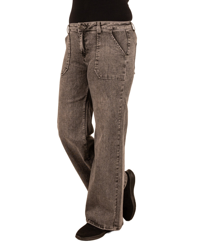 Grey wide leg jeans van Toxik