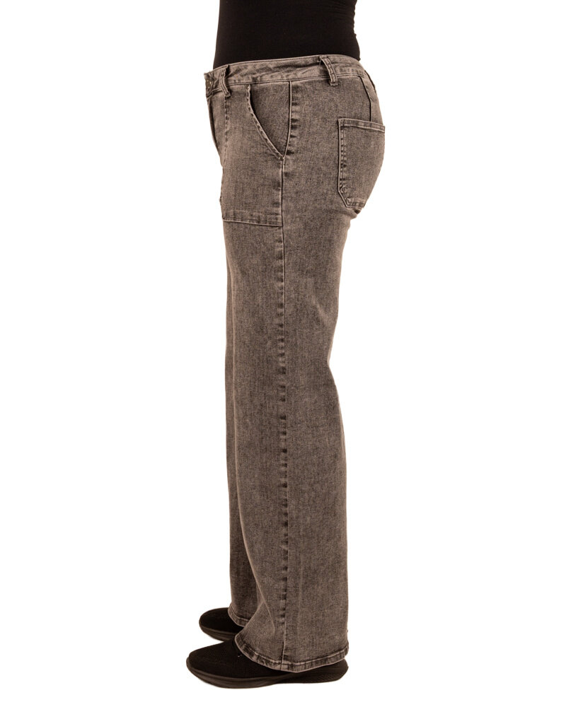 Grey wide leg jeans van Toxik