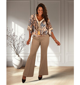 Donkerbeige pantalon van Norfy
