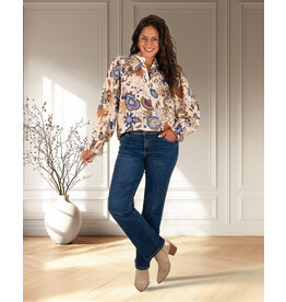 High waist straight jeans van Norfy
