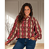 Bordeaux kleurige print blouse van Vanto