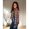 Blauw kleurige print blouse van Vanto