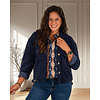 Marine blauw zacht blazer jasje van El vita