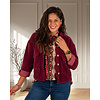 Bordeaux zacht blazer jasje van El vita