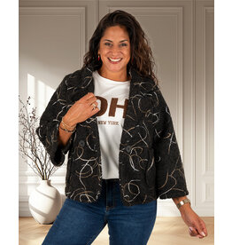 New Collection Zwart jasje met werkje