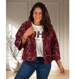 New Collection Bordeaux jasje met werkje