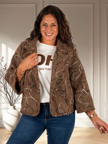 New Collection Bruin jasje met werkje