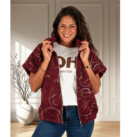 New Collection Bordeaux oversized bodywarmer