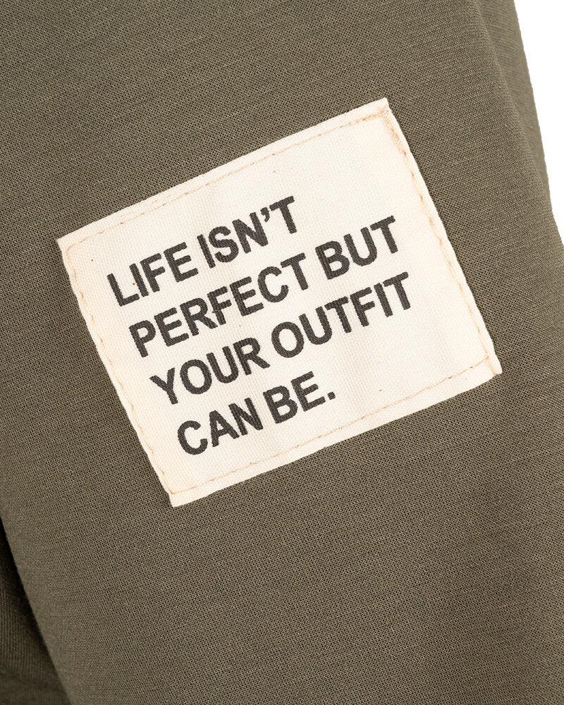 Army groen joggingpak met lange mouw van El-Vita