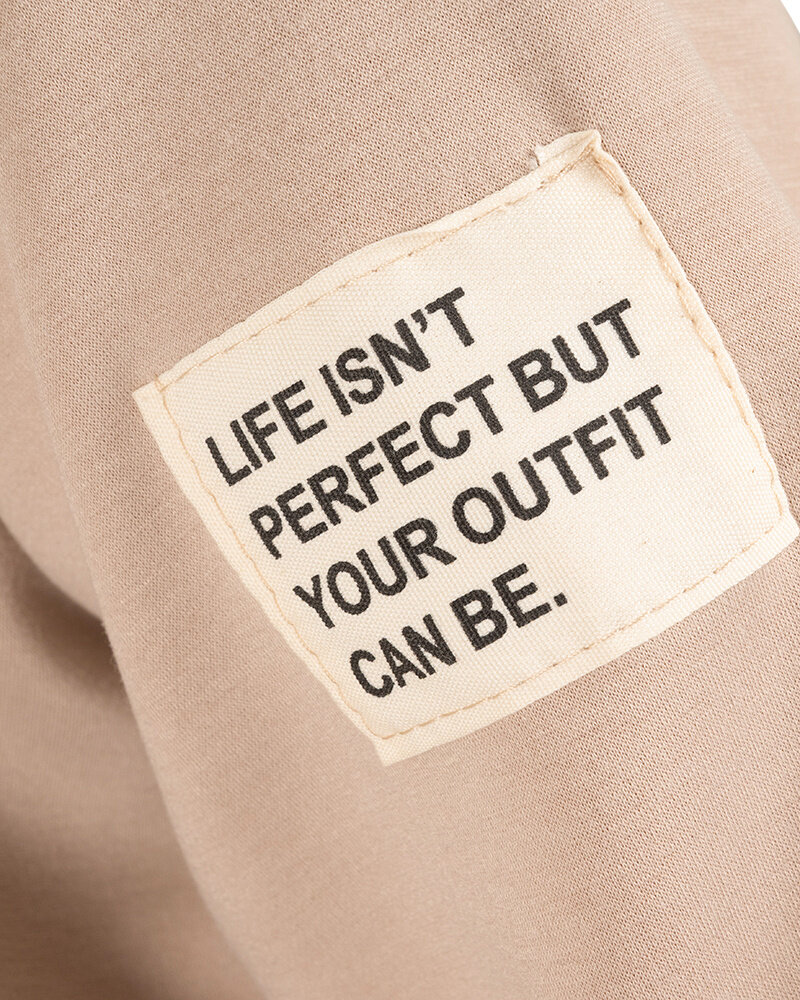 Beige joggingpak met lange mouw van El-Vita