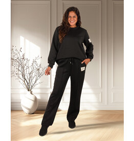 El-Vita Zwart joggingpak lange mouw