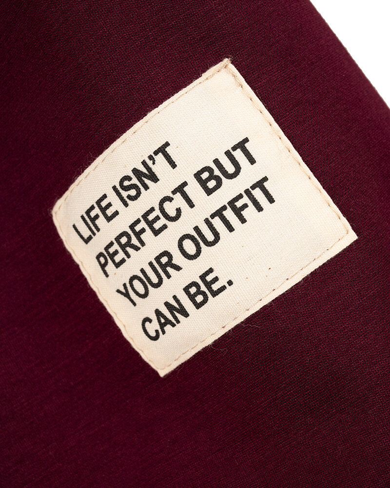 Bordeaux joggingpak met lange mouw van El-Vita