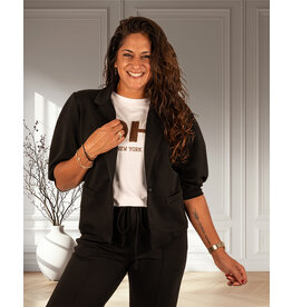 Zwarte jogging blazer