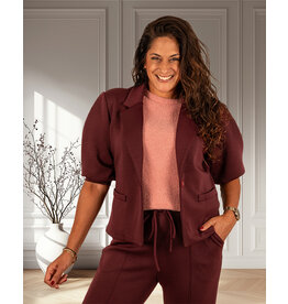 Bordeaux jogging blazer