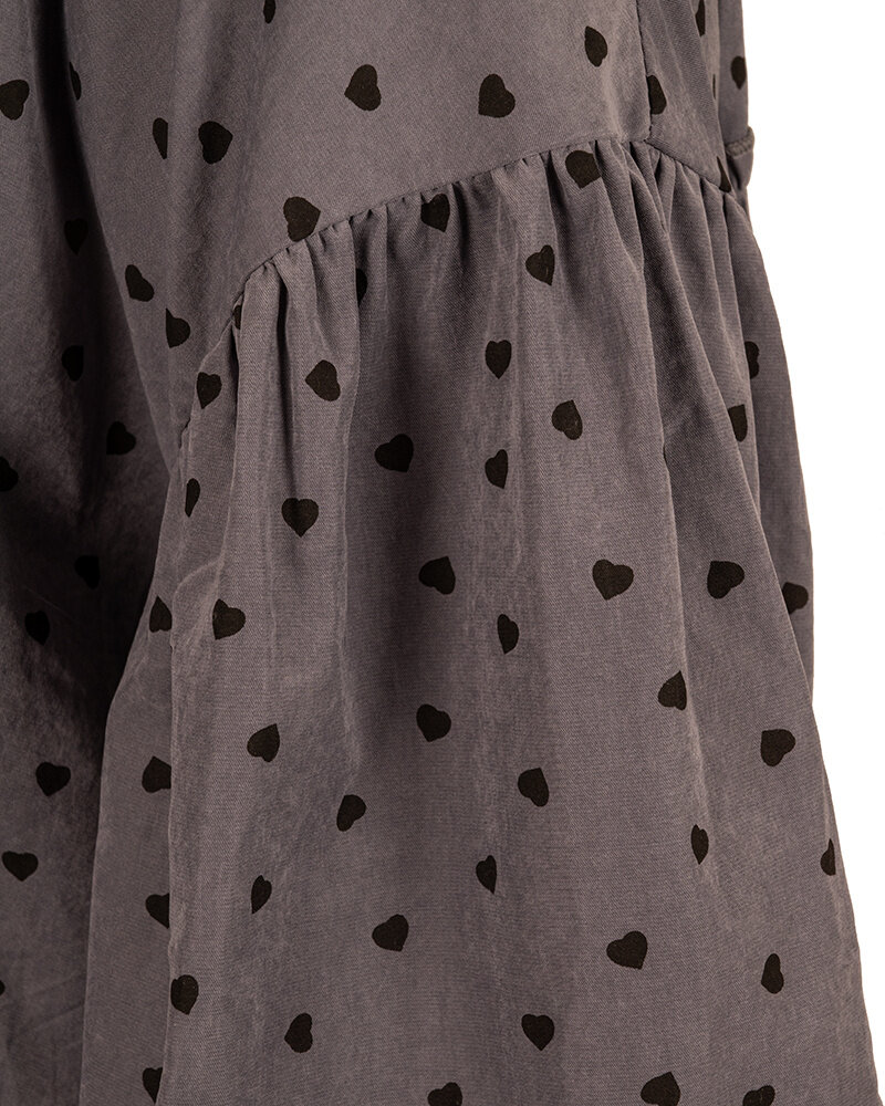 Blauwe blouse hartjes van Wiya