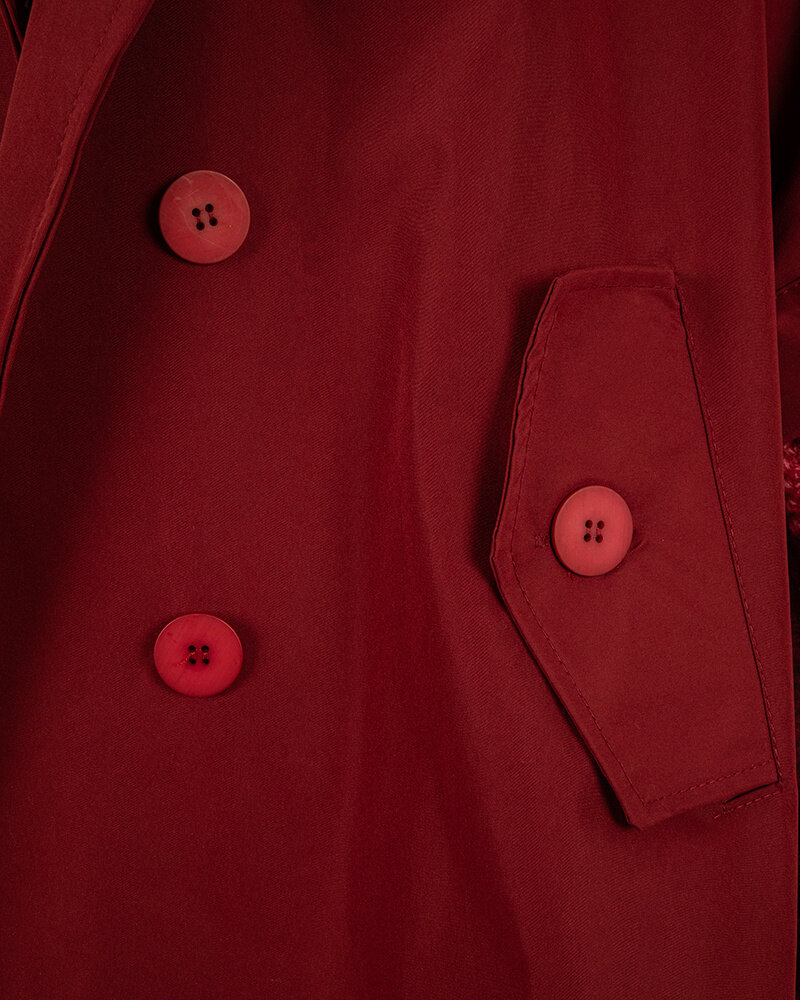 Bordeaux trenchcoat van Zeta Otto