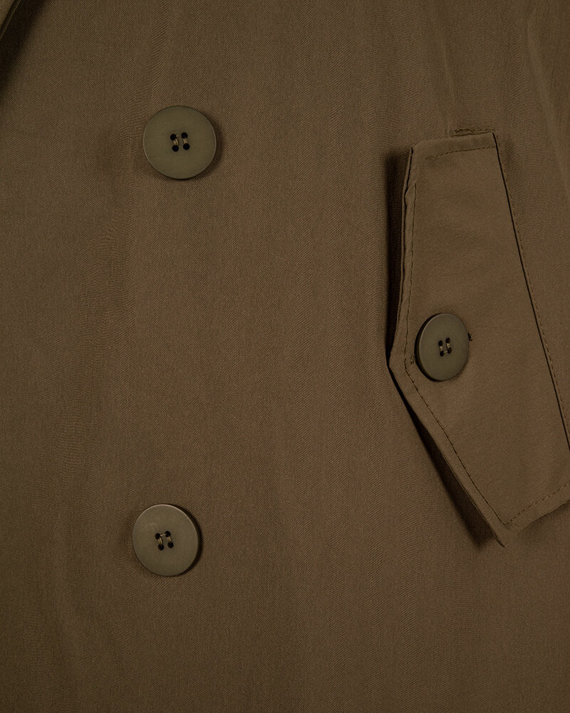 Legergroene trenchcoat van Zeta Otto