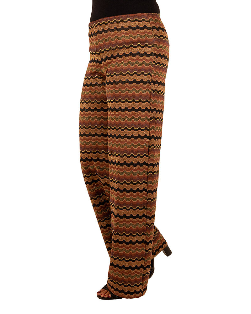 Bruine print broek van Forza