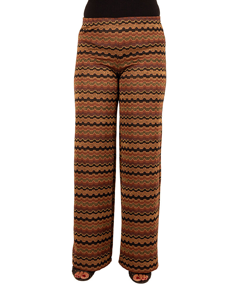 Bruine print broek van Forza