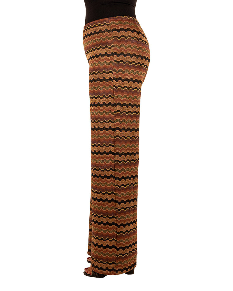 Bruine print broek van Forza