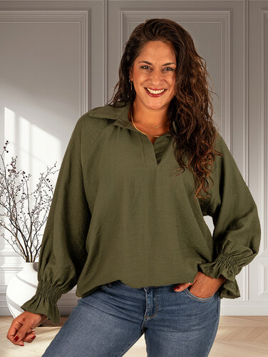 Gemma Ricceri Groene blouse van Gemma Ricceri