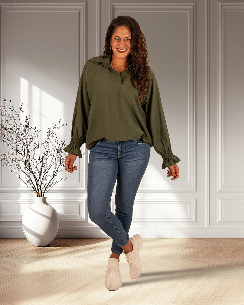 Groene blouse van Gemma Ricceri