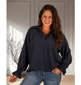 Gemma Ricceri Donkerblauwe blouse van Gemma Ricceri