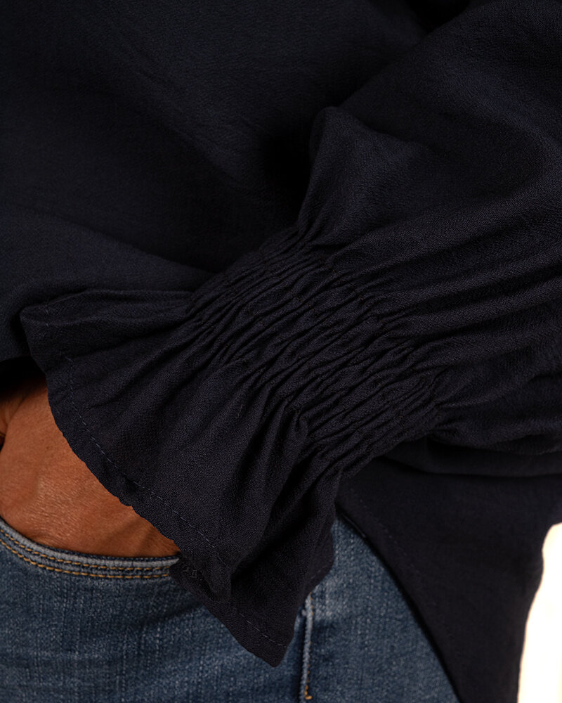 Donkerblauwe blouse van Gemma Ricceri