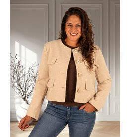 Beige kort jasje van El-Vita
