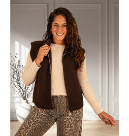 Azzurro Bruin mouwloos vest