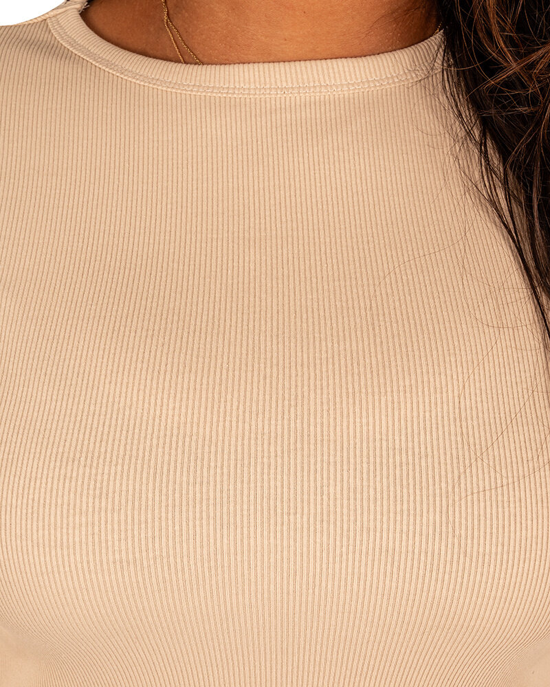 Beige shirt lange mouw van Azzurro