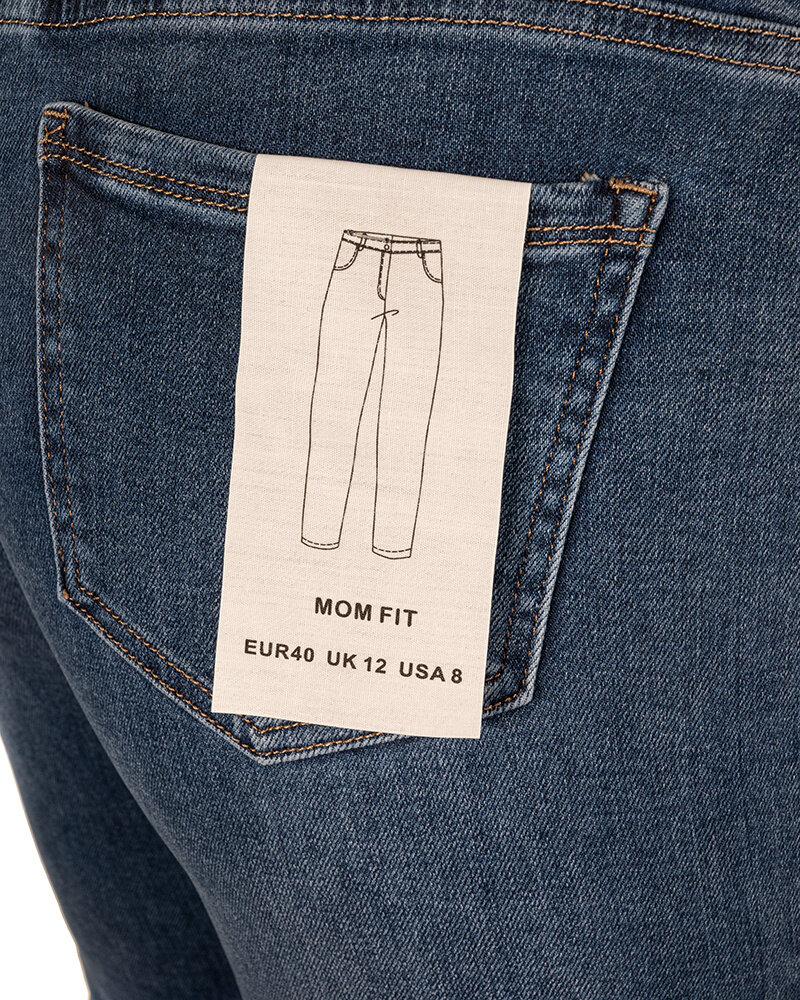 Dark blue high waist mom jeans van Hello Miss