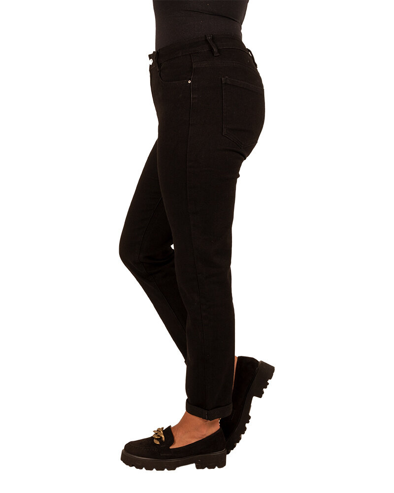 Black high waist mom jeans van Hello Miss