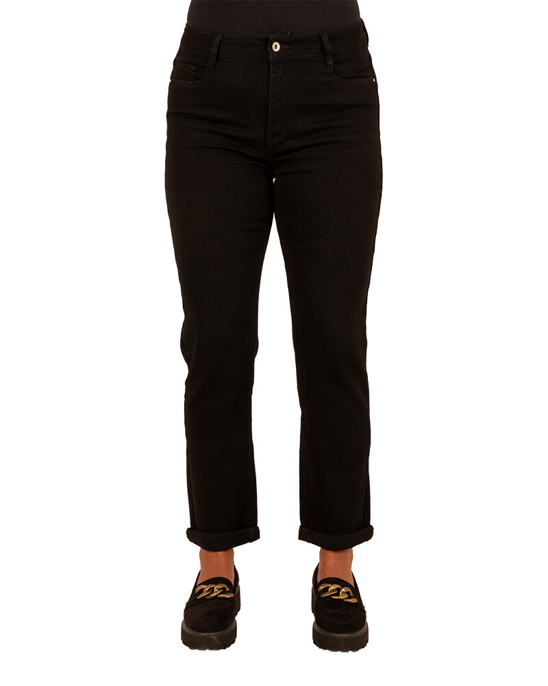 Black high waist mom jeans van Hello Miss