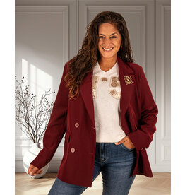 Bordeaux blazer van Azzurro
