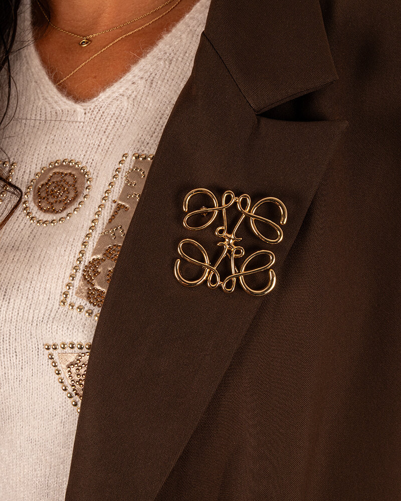 Donkerbruine blazer van Azzurro