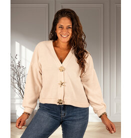 Gemma Ricceri Beige vest broches van Gemma Ricceri