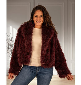 Bordeaux fluffy jasje