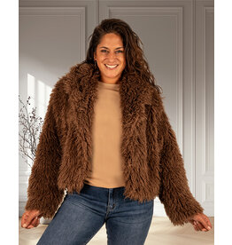 Bruin fluffy jasje