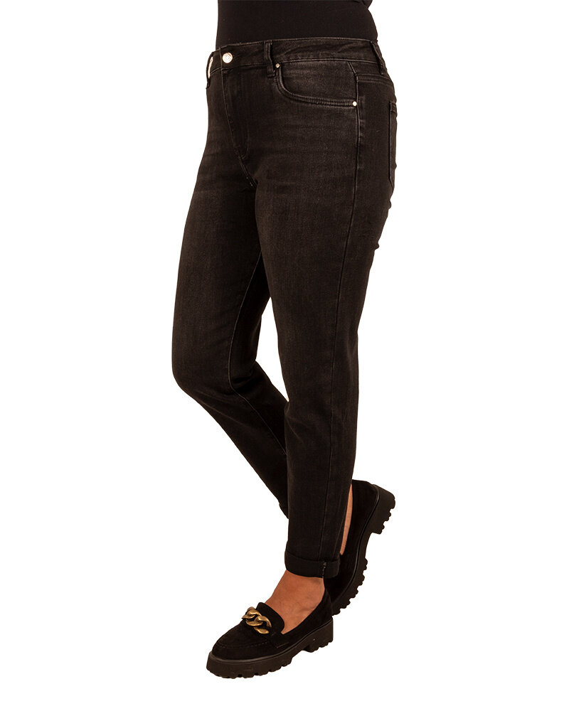 Zwarte high waist mom jeans van Hello Miss