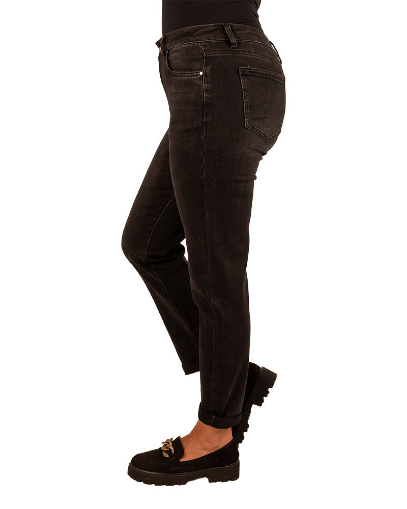 Zwarte high waist mom jeans van Hello Miss