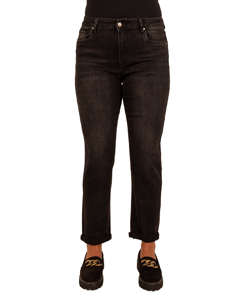 Zwarte high waist mom jeans van Hello Miss