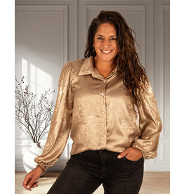 Gemma Ricceri Goudkleurige blouse van Gemma Ricceri