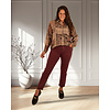 Bordeaux high waist mom jeans van Sarah John