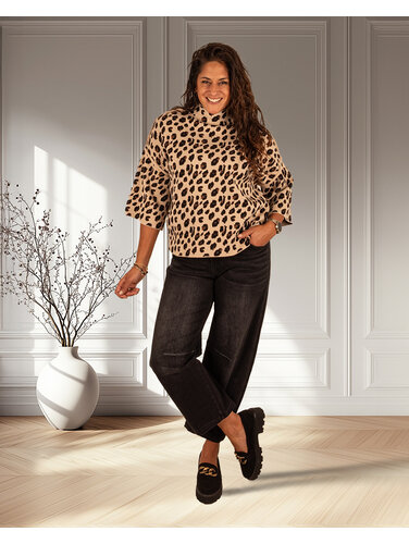 Zwarte barrel jeans van Forza