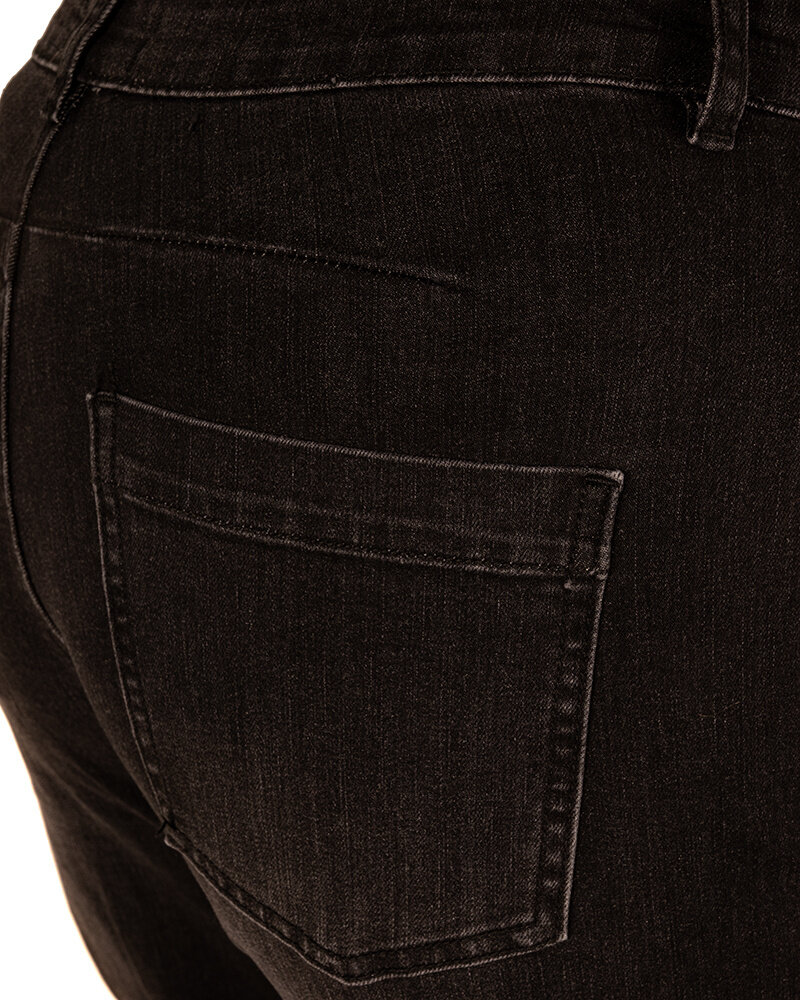 Zwarte barrel wide leg jeans van Forza